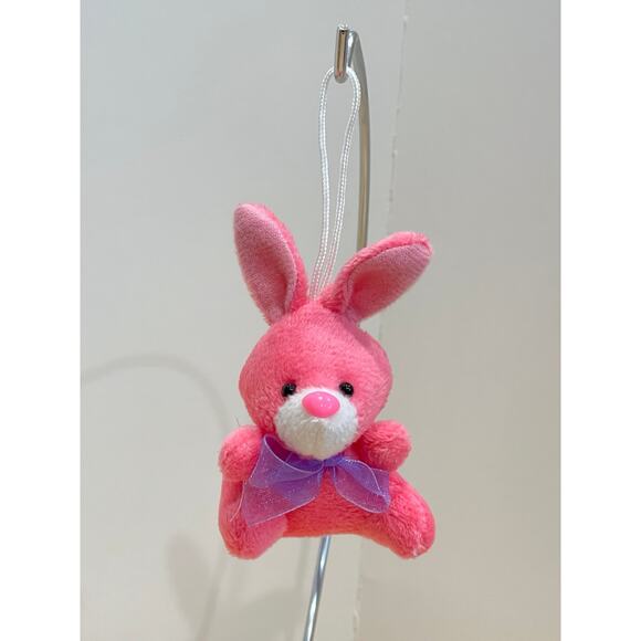 Adorable Mini Miniature Bunny  Keychain Key Chain Purse Hang Tags - Picture 1 of 3